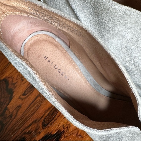 Halogen Grey Suede Leather Booties size 7 - Picture 8 of 13